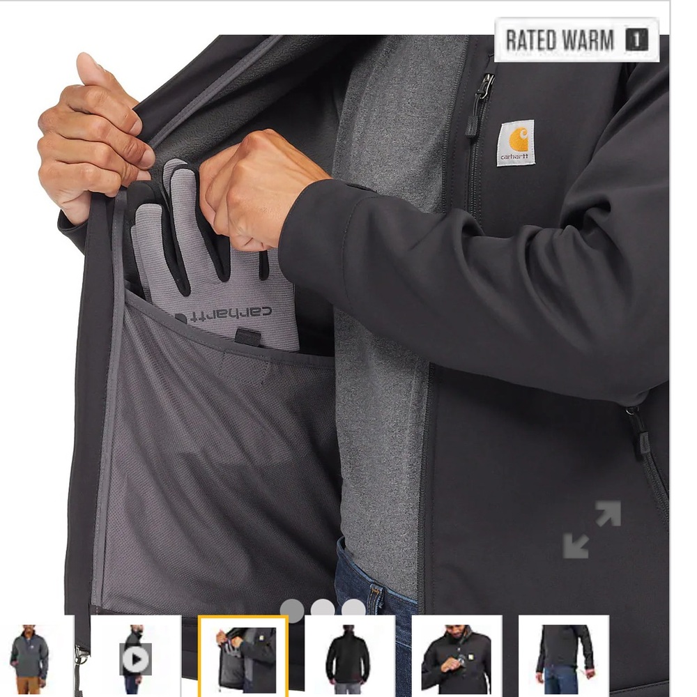 Carhartt Men's Performance Jacket in Gray - Picture 3 of 6